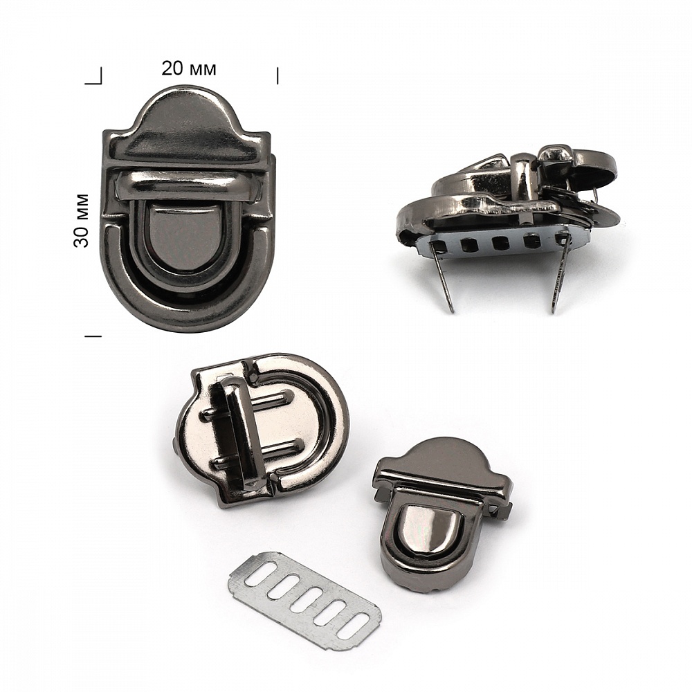 

TBY 20х30 мм, черный никель, 2 шт, 20х30 мм, черный никель, 2 шт