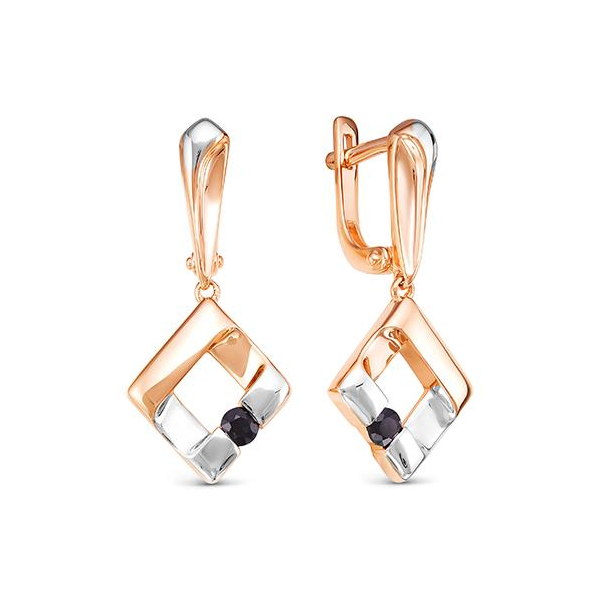 

Серьги из красного золота с сапфиром АЛЬКОР 22346-102, 22346-102