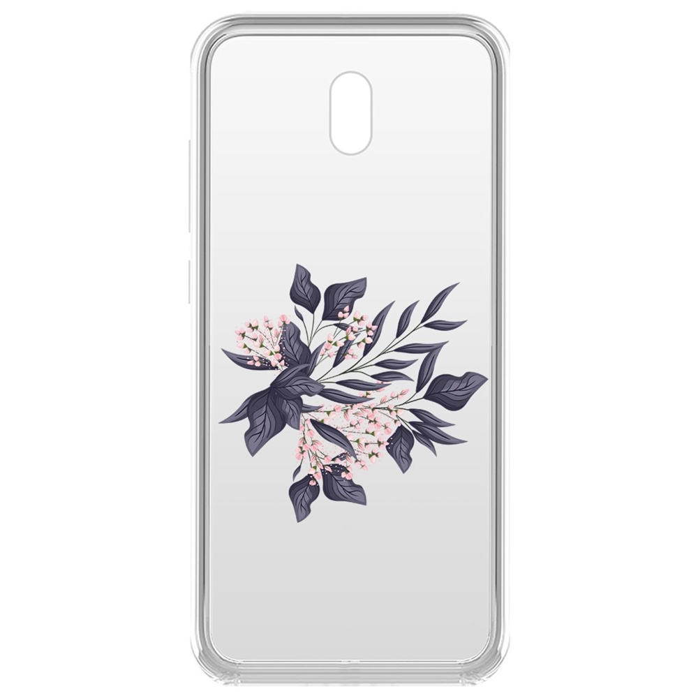 

Чехол-накладка Krutoff Clear Case Розовые бутоны для Xiaomi Redmi 8A