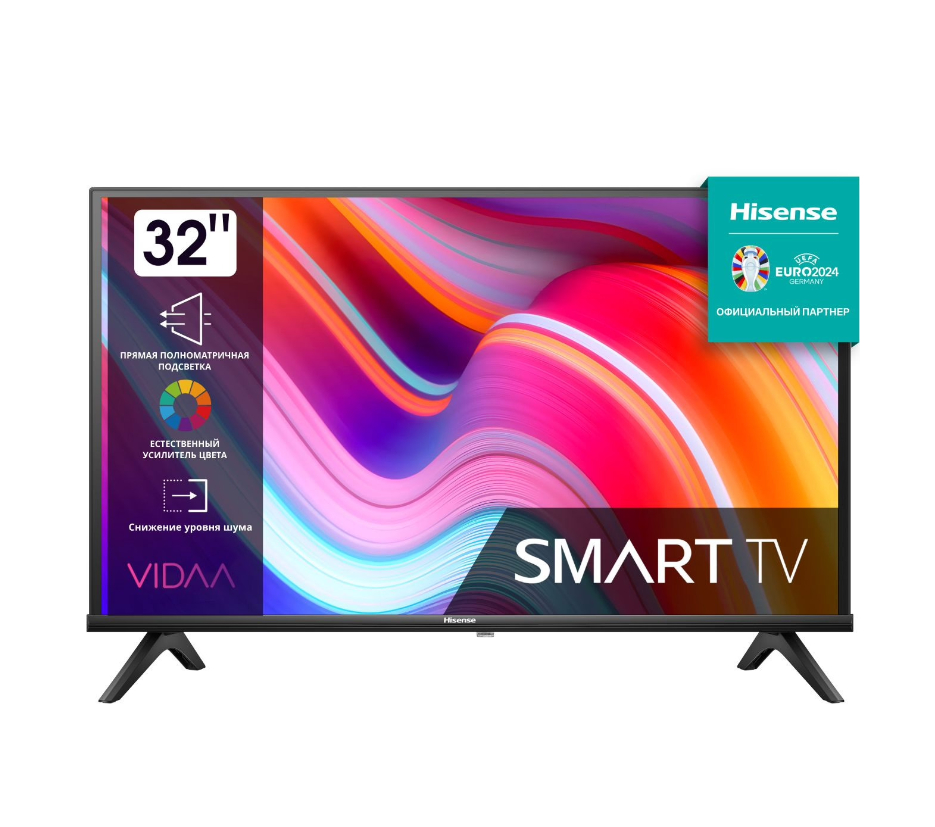 

Телевизор Hisense 32A4K, 32"(81 см), HD, Черный, 32A4K