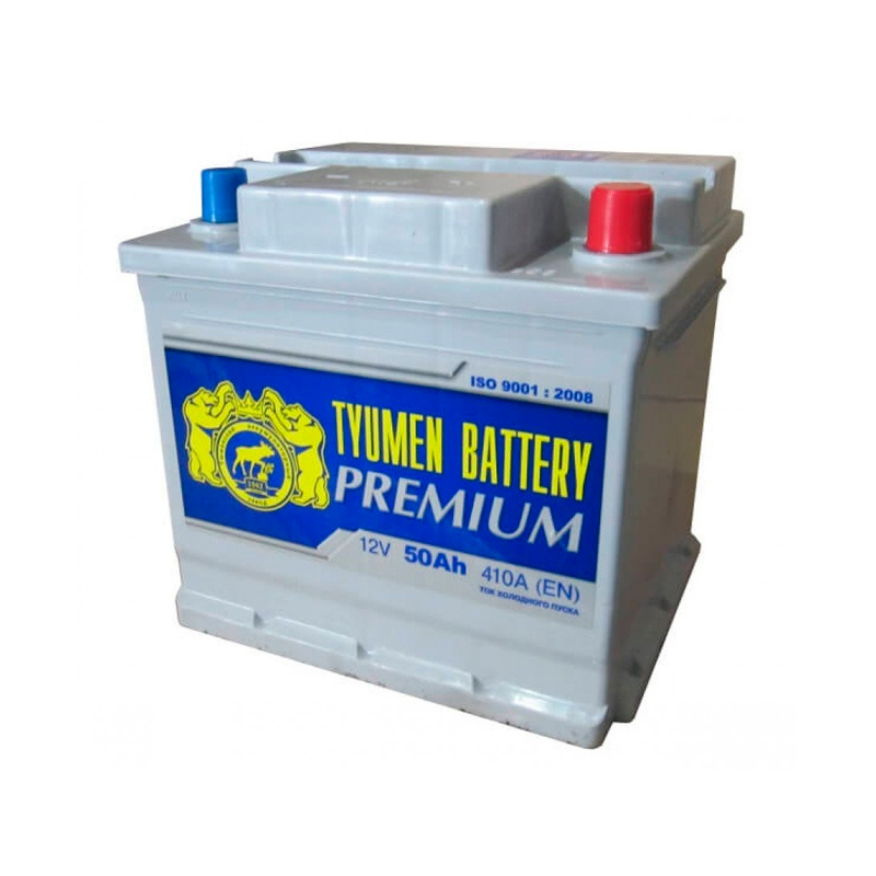 фото Аккумулятор легковой tyumen battery premium 50 а/ч 410а обратная полярность 6ct50l0