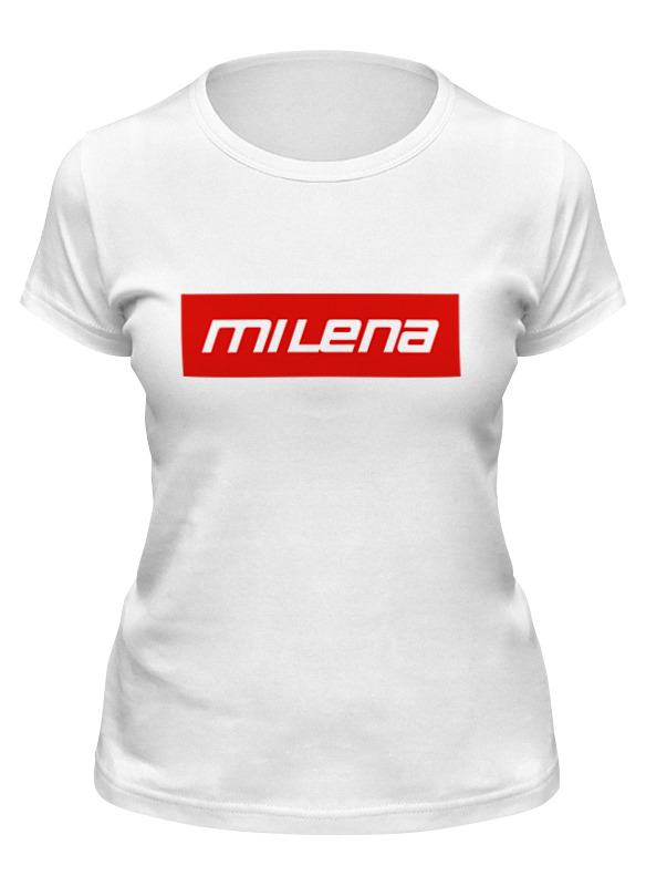

Футболка женская Printio Milena белая S, Белый, Milena
