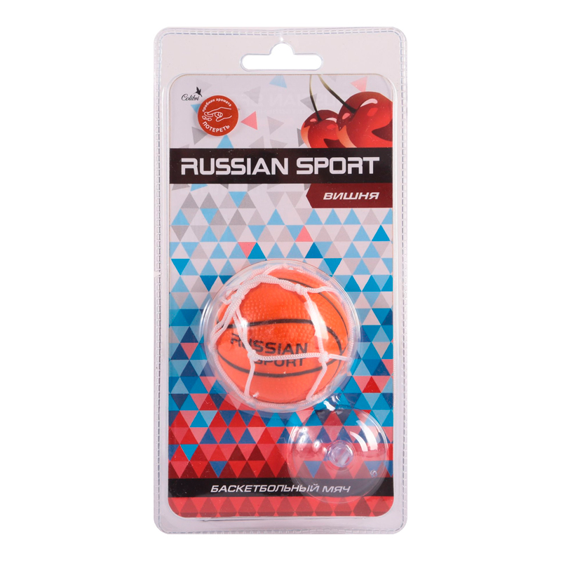 фото Ароматизатор подвесной (cherry/вишня) azard russian sport (баскетбольный мяч) rs-08