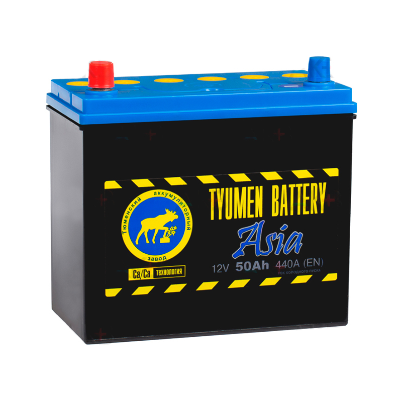 фото Аккумулятор легковой tyumen battery 50 а/ч 410а asia прямая полярность 6ct50l1asia
