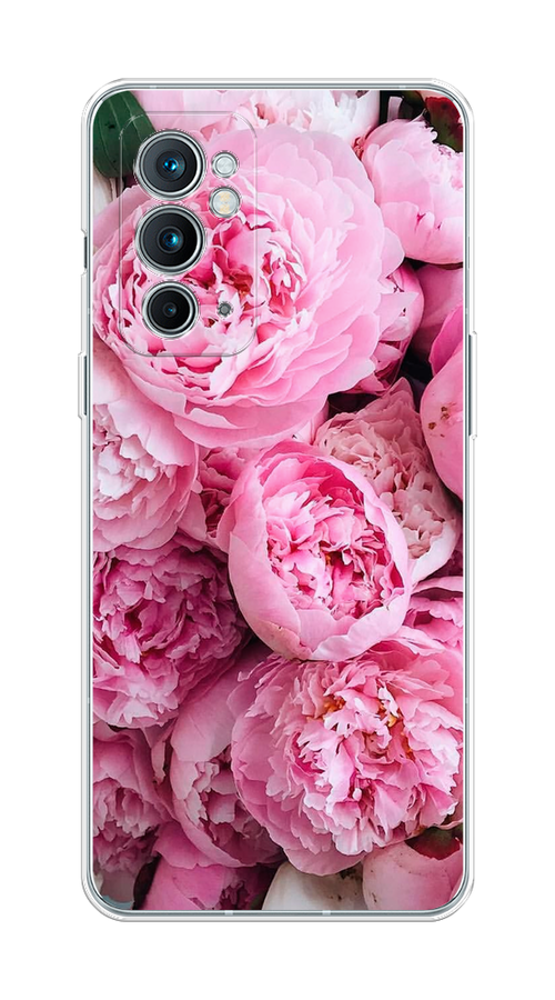 

Чехол на OnePlus 9RT "Розовые пионы", Бежевый;розовый, 152050-2