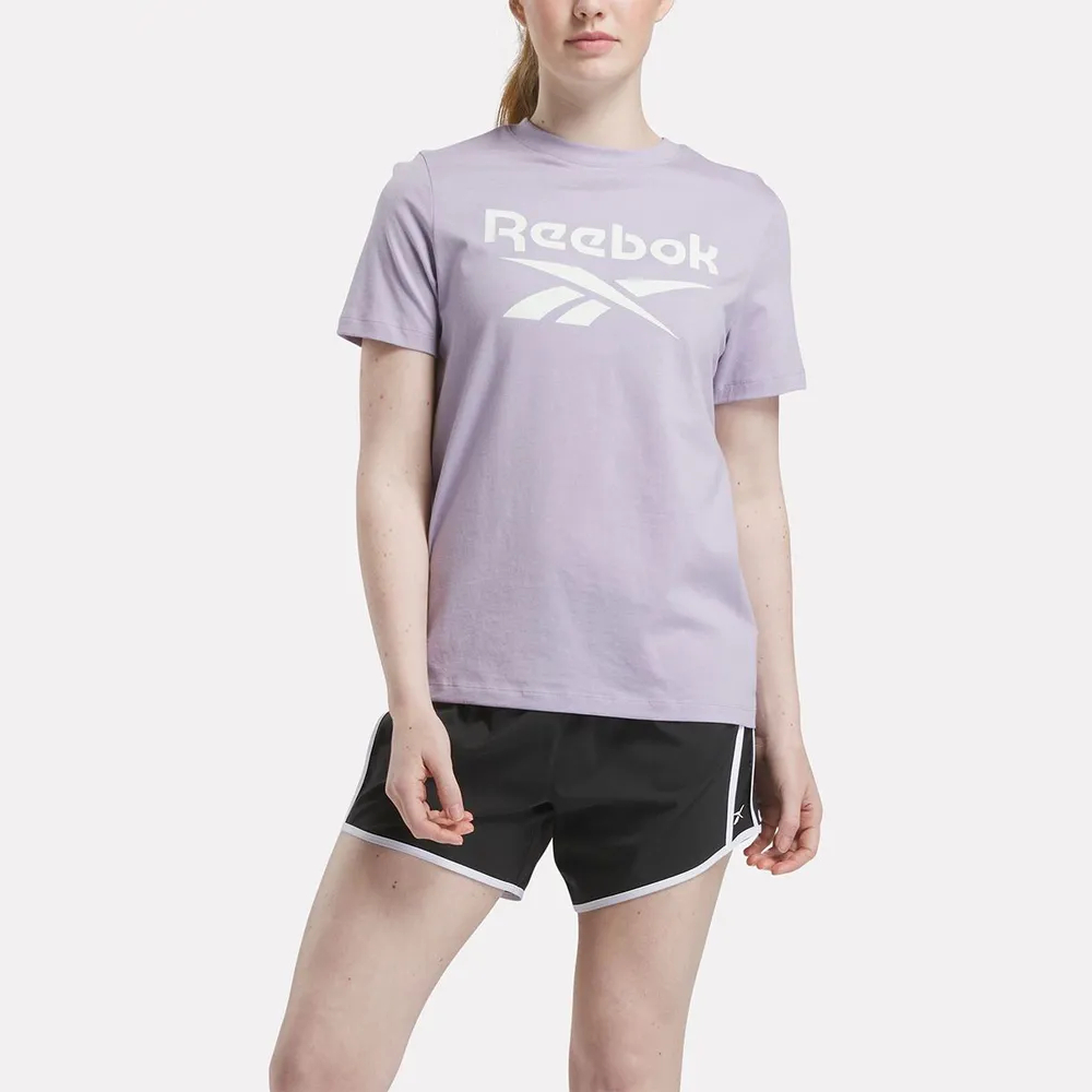 Футболка женская Reebok Identity Big Logo Tee 100206170 фиолетовая XS