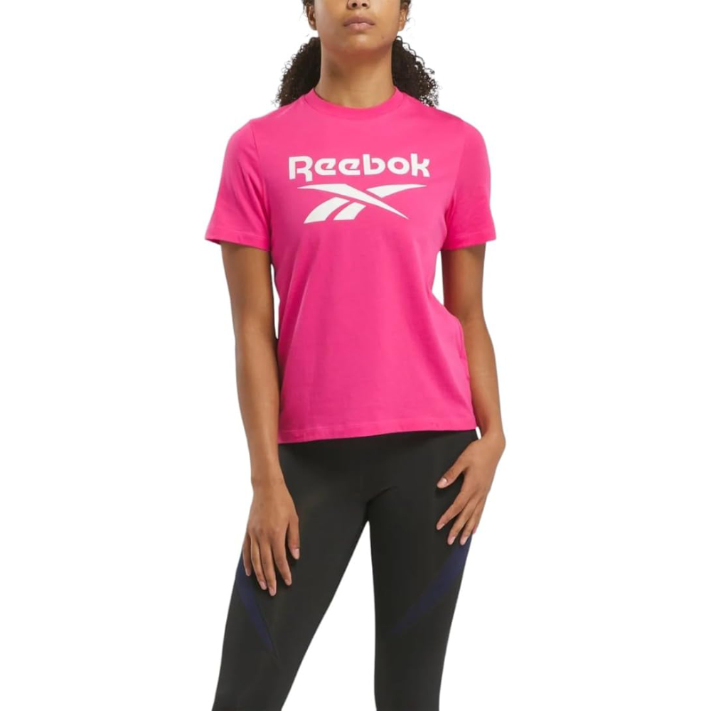 

Футболка женская Reebok Identity Big Logo T-Shirt 100205767 розовая S, Розовый, Identity Big Logo T-Shirt