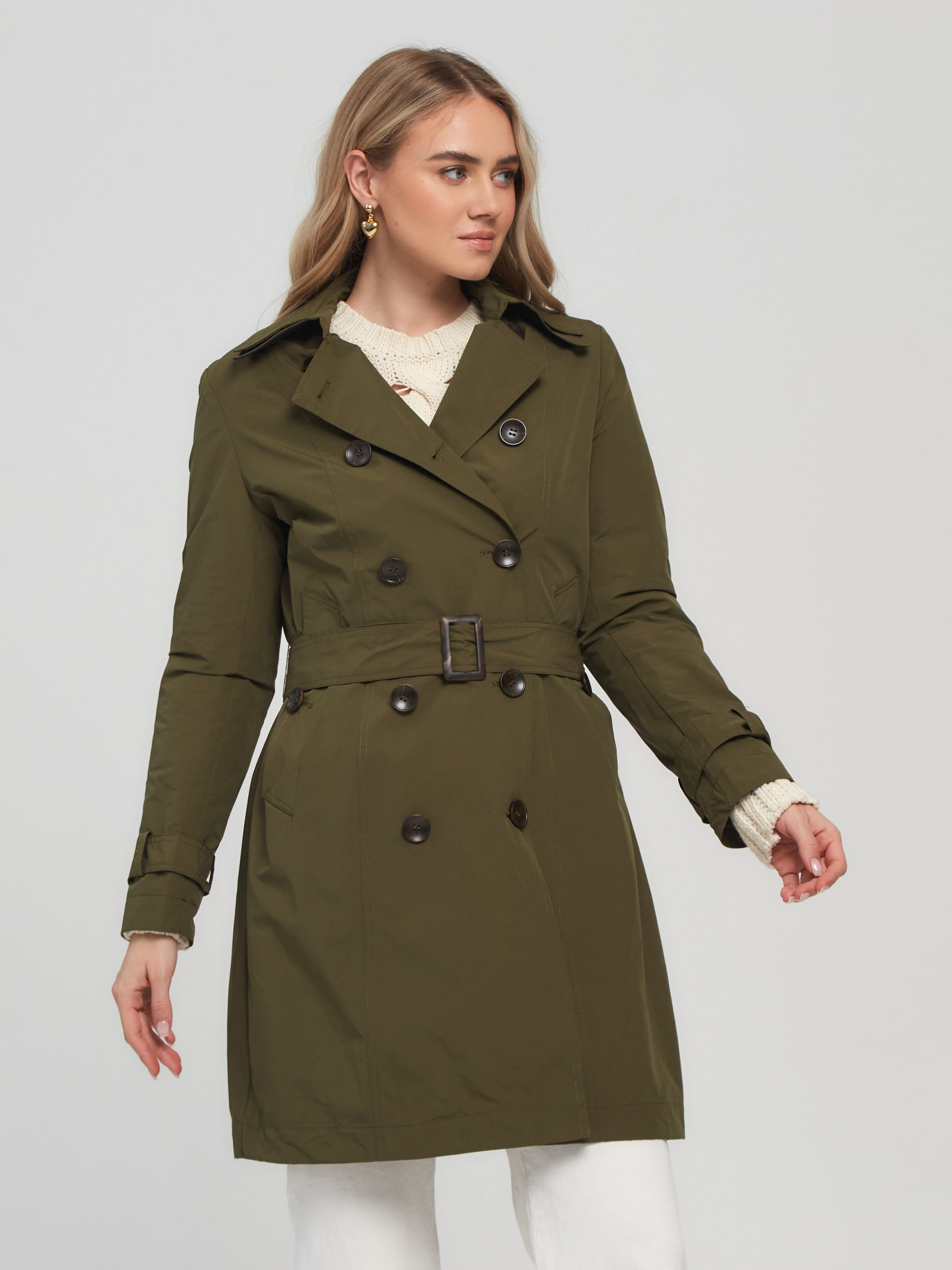 

Тренч женский OMMEITT R9738PES хаки XXL, R9738PES