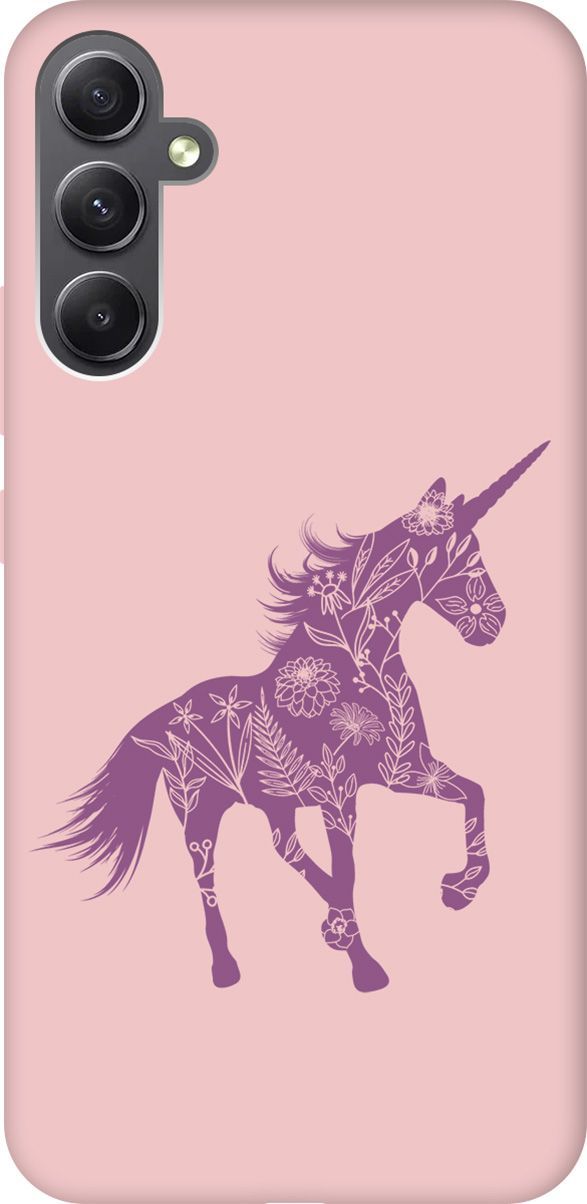

Чехол на Samsung Galaxy A34 5G "Floral Unicorn" розовый, Розовый;фиолетовый, 158746