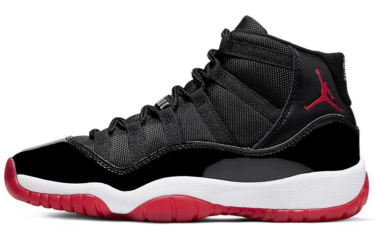 

Кроссовки унисекс Jordan Air Jordan 11 Bred GS 2019 черные 36.5 EU, Черный, Air Jordan 11 Bred GS 2019