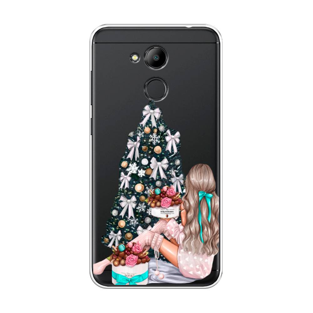 

Чехол на Honor 6C Pro "New Year", Зеленый;бежевый;голубой, 63850-5