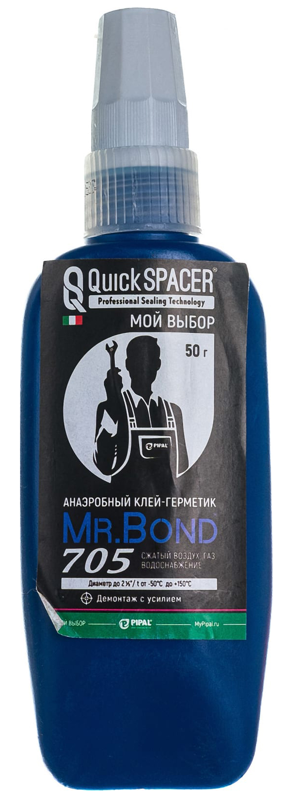фото Mr.bond pipal quickspacer тиксотропный анаэробный герметик, быстрый демонтаж, белый, 100г