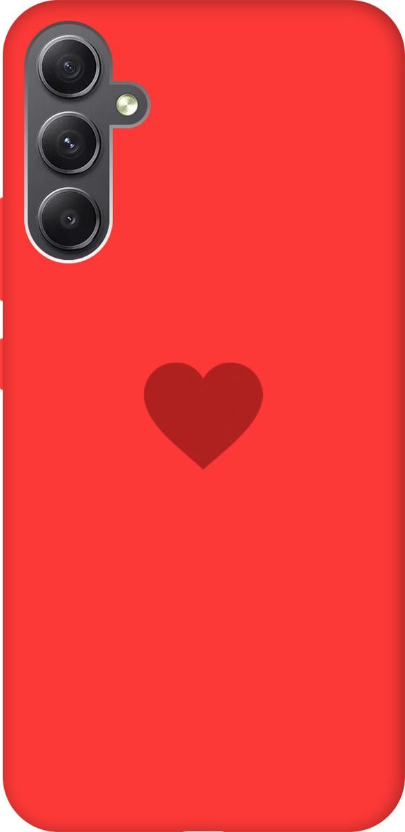 

Чехол на Samsung Galaxy A34 5G "Heart" красный, 158745