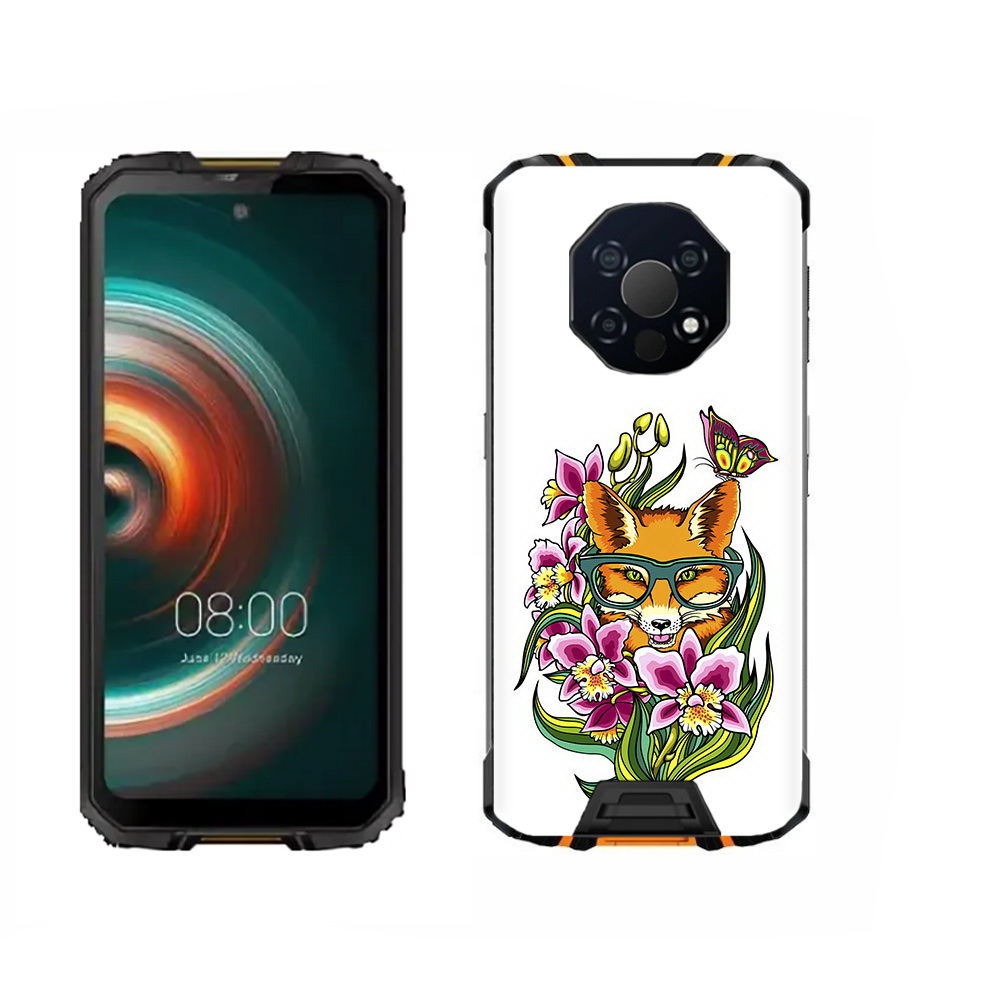 

Чехол MyPads Tocco для Oukitel WP13 Лиса в цветах, Прозрачный, Tocco
