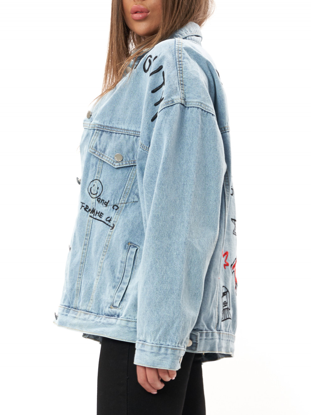 

Джинсовая куртка женская NoBrand AD7738 голубая 42 RU; 44 RU; 46 RU; 48 RU, AD7738