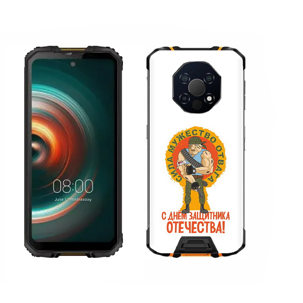 

Чехол MyPads Tocco для Oukitel WP13 23 февраля военный мужчина, Прозрачный, Tocco