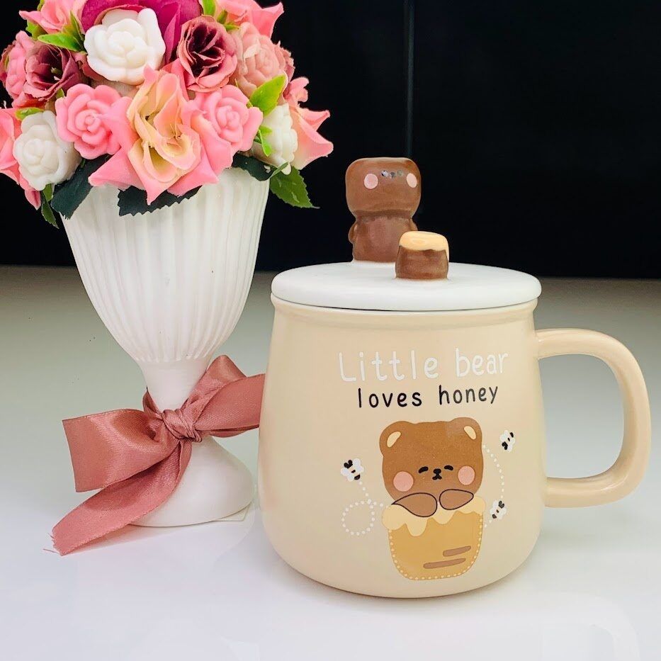 

Кружка с крышкой Lenardi 360мл, фарфор