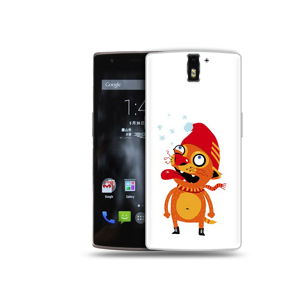 

Чехол MyPads Tocco для OnePlus One Зимний кот, Прозрачный, Tocco