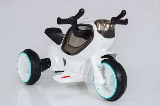 Детский электромотоцикл RiverToys HC-1388 белый