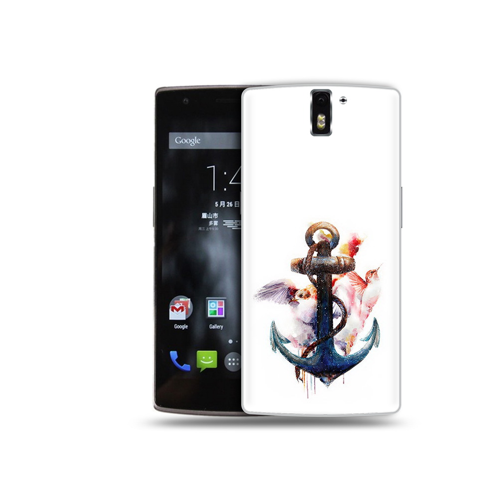 

Чехол MyPads Tocco для OnePlus One якорь с птицами, Прозрачный, Tocco
