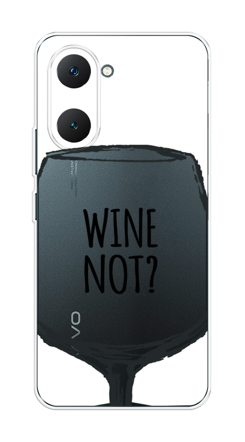 

Чехол на Vivo Y03 "Wine not white", Белый, 2610450-1