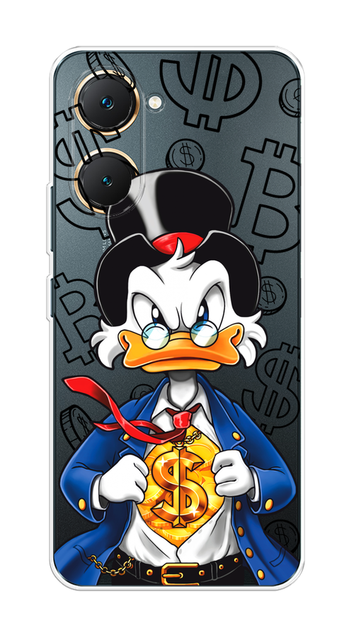 

Чехол на Vivo Y03 "Scrooge Goldman", Черный;белый;синий, 2610450-1