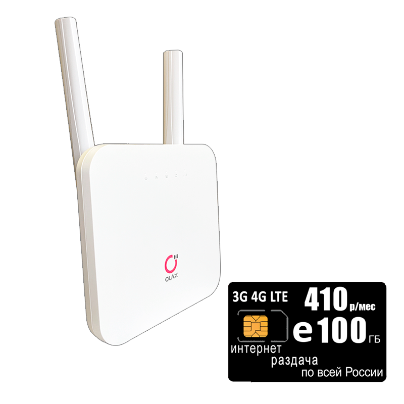 

Wi-Fi роутер Olax AX6 (komplekt-olaxAX6-ros410-SG), AX6