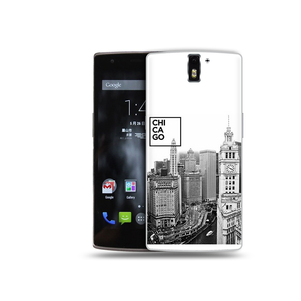 

Чехол MyPads Tocco для OnePlus One черно белый чикаго, Прозрачный, Tocco