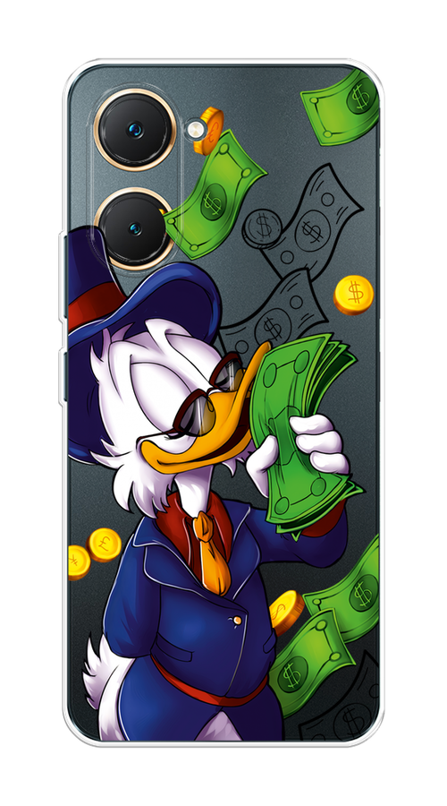 

Чехол на Vivo Y03 "Scrooge McDuck with Money", Синий;зеленый;белый, 2610450-1