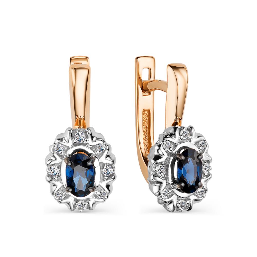 

Серьги из красного золота с бриллиантом АЛЬКОР 23897-102, 23897-102