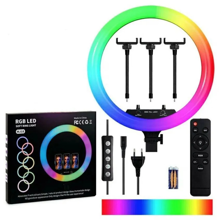 Кольцевая лампа NoBrand MJ18 45 см черная 473000₽