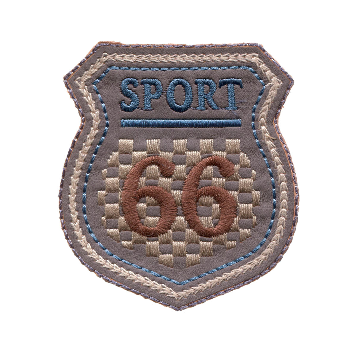 

922012 Термоаппликация ярлык SPORT 66, серый/синий/бежевый цв. 1шт. Prym, Разноцветный