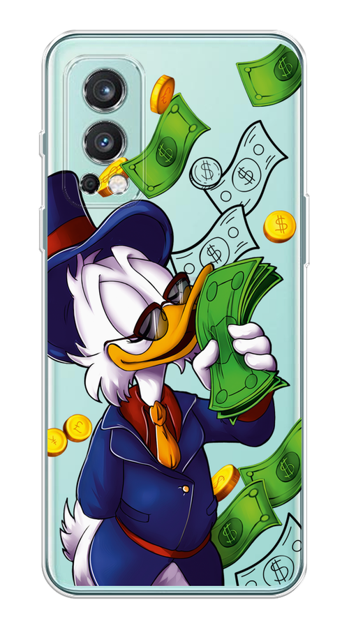 

Чехол на OnePlus Nord 2 5G "Scrooge McDuck with Money", Синий;зеленый;белый, 151750-6