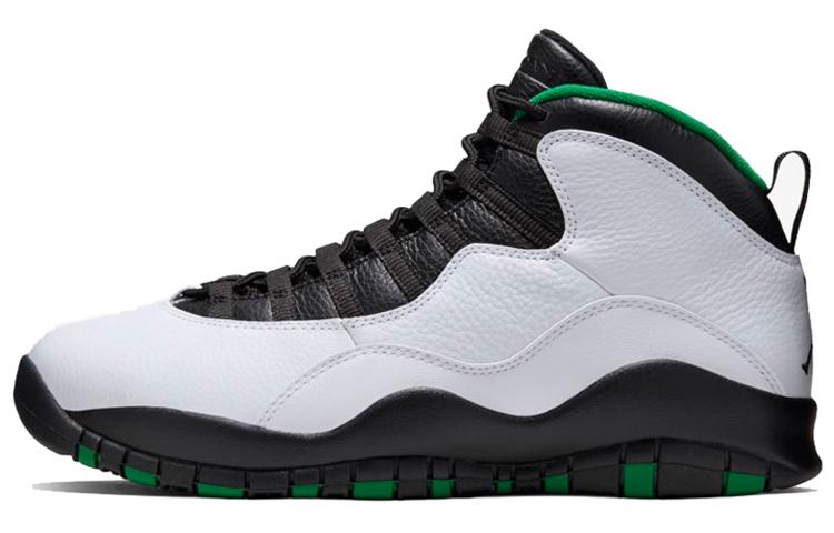 

Кроссовки унисекс Jordan Air Jordan 10 Retro Seattle Supersonics белые 43 EU, Белый, Air Jordan 10 Retro Seattle Supersonics