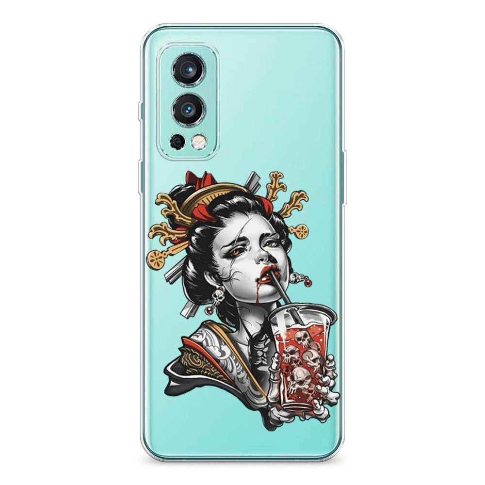 

Чехол на OnePlus Nord 2 5G "Опасная гейша", Красный;черный;серый, 151750-4