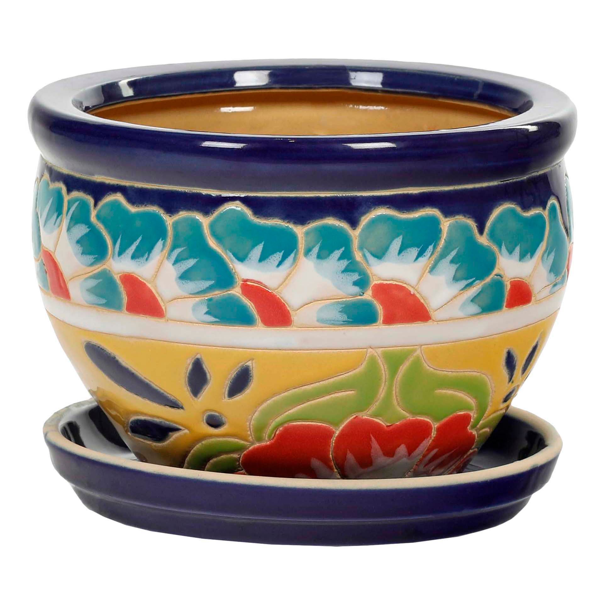 Горшок Viet Thanh Мексиканский узор d 22 см мультиколор