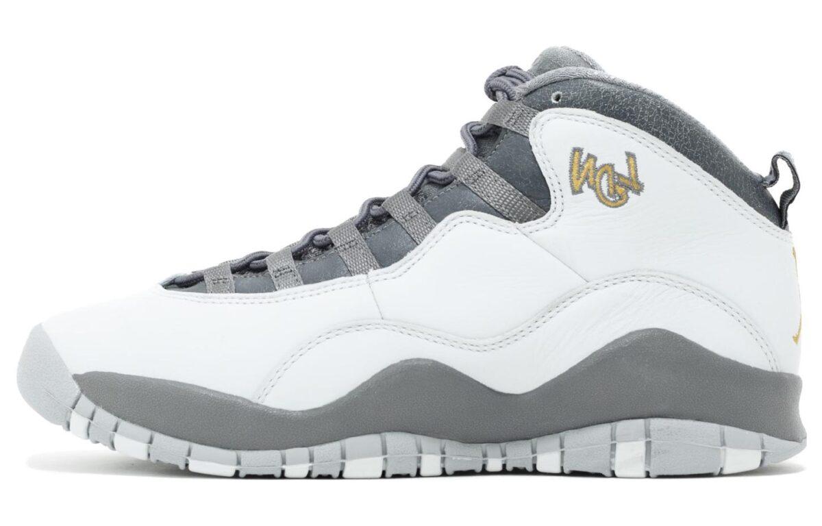 

Кроссовки унисекс Jordan Air Jordan 10 Retro London GS серые 40 EU, Серый, Air Jordan 10 Retro London GS