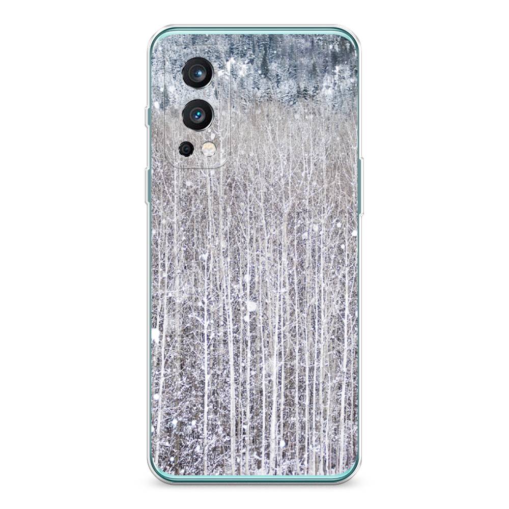 

Чехол на OnePlus Nord 2 5G "Снежный лес", Бежевый;серый;белый, 151750-5