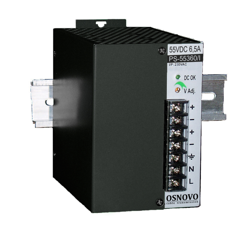 

Блок питания промышленный. DC55V, 6,5A(360W). Диапазон входных напряжений AC100-240V. КПД