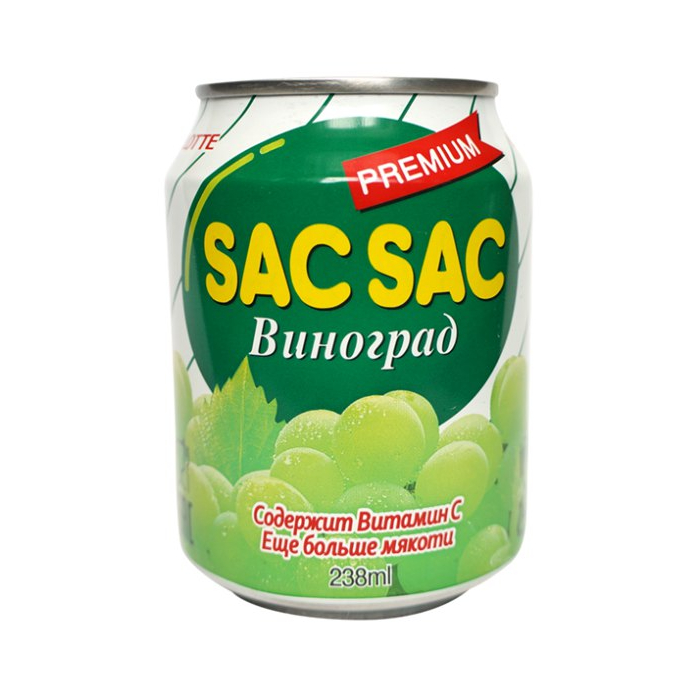 

Напиток Sac Sac газированный, виноград, 238 мл
