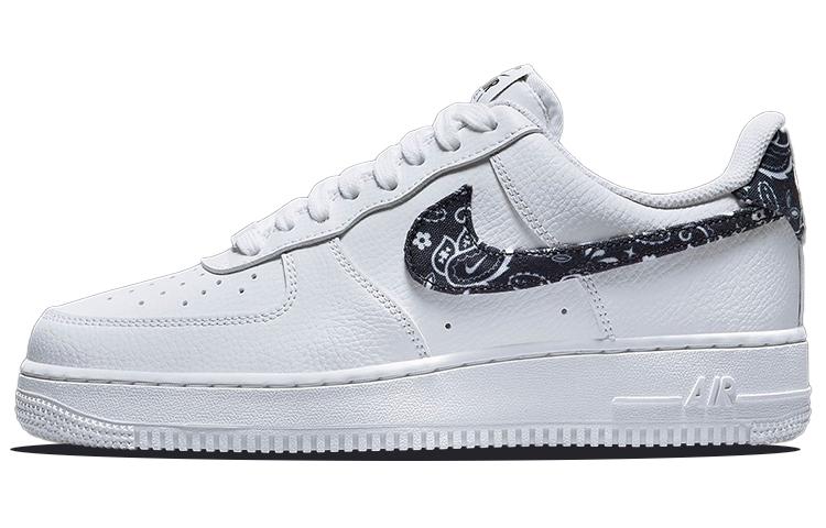 

Кеды унисекс Nike Air Force 1 Low 07 Essential Black Paisley белые 40.5 EU, Белый, Air Force 1 Low 07 Essential Black Paisley