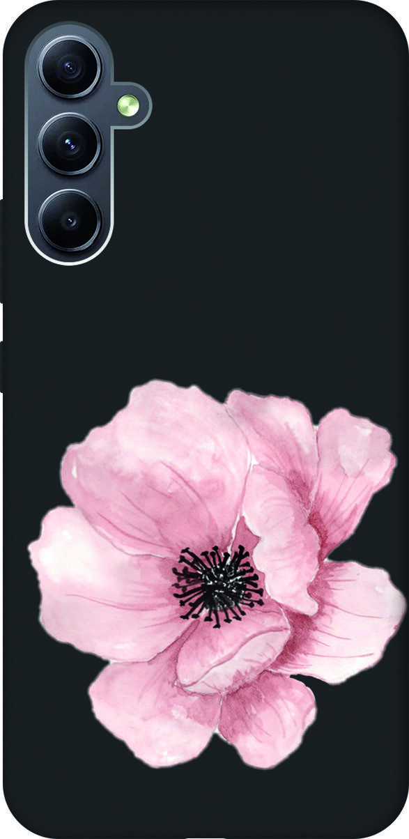 

Чехол на Samsung Galaxy A34 5G с 3D принтом "Pink Flower" черный, Черный;белый, 158728