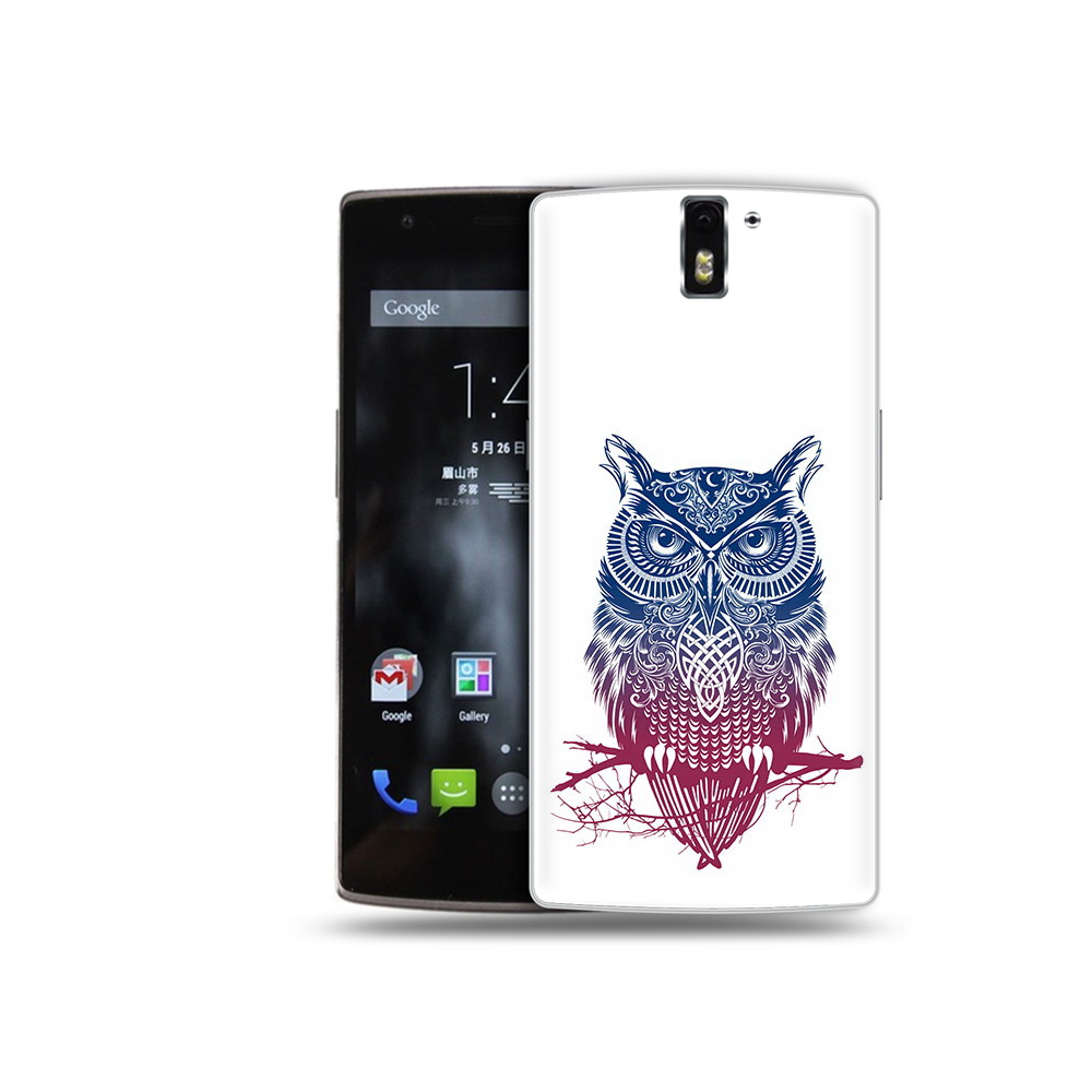 

Чехол MyPads Tocco для OnePlus One хиппи сова, Прозрачный, Tocco