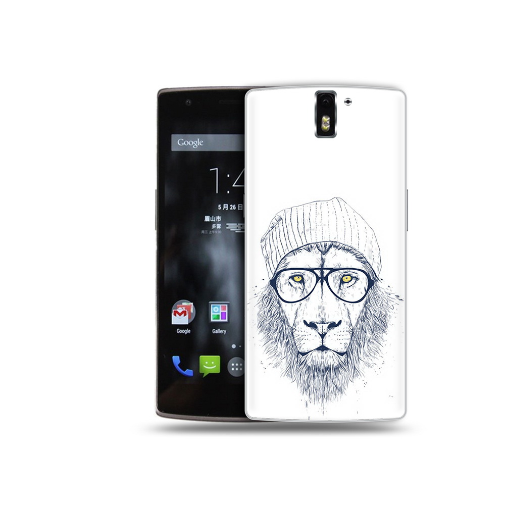 

Чехол MyPads Tocco для OnePlus One хиппи лев, Прозрачный, Tocco