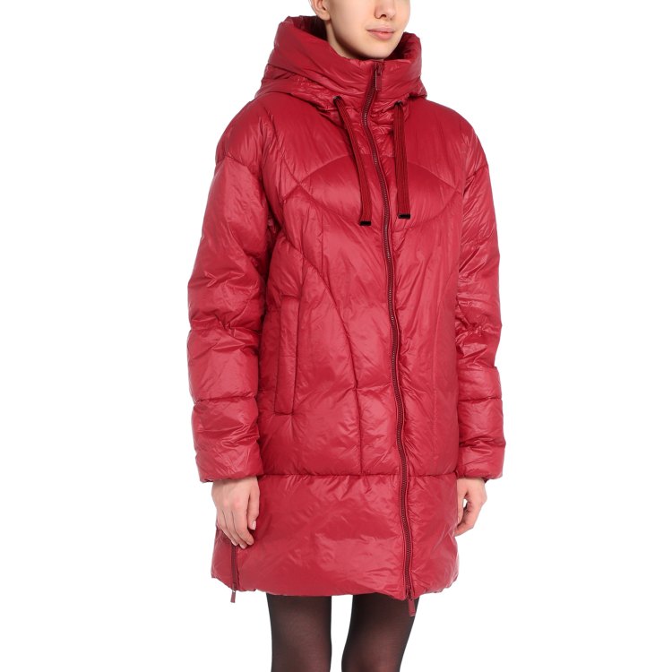 

Пуховик женский Maison David MLY005-1 бордовый L, MLY005-1