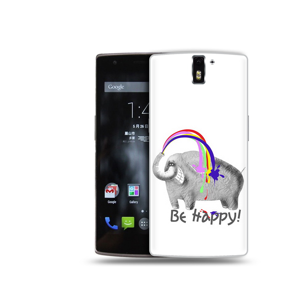 

Чехол MyPads Tocco для OnePlus One счастливый слон, Прозрачный, Tocco
