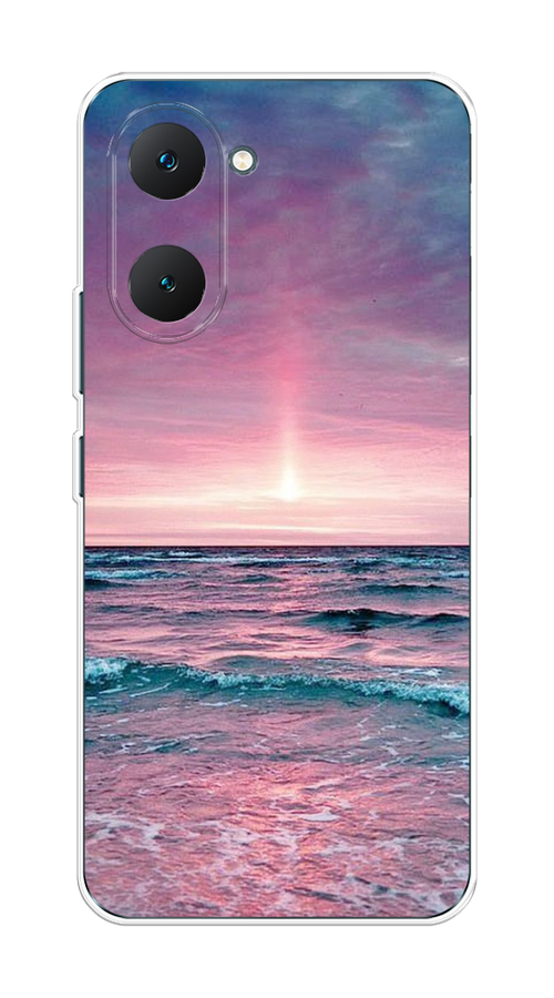 

Чехол на Vivo Y03 "Восход 3", Розовый;голубой, 2610450-1