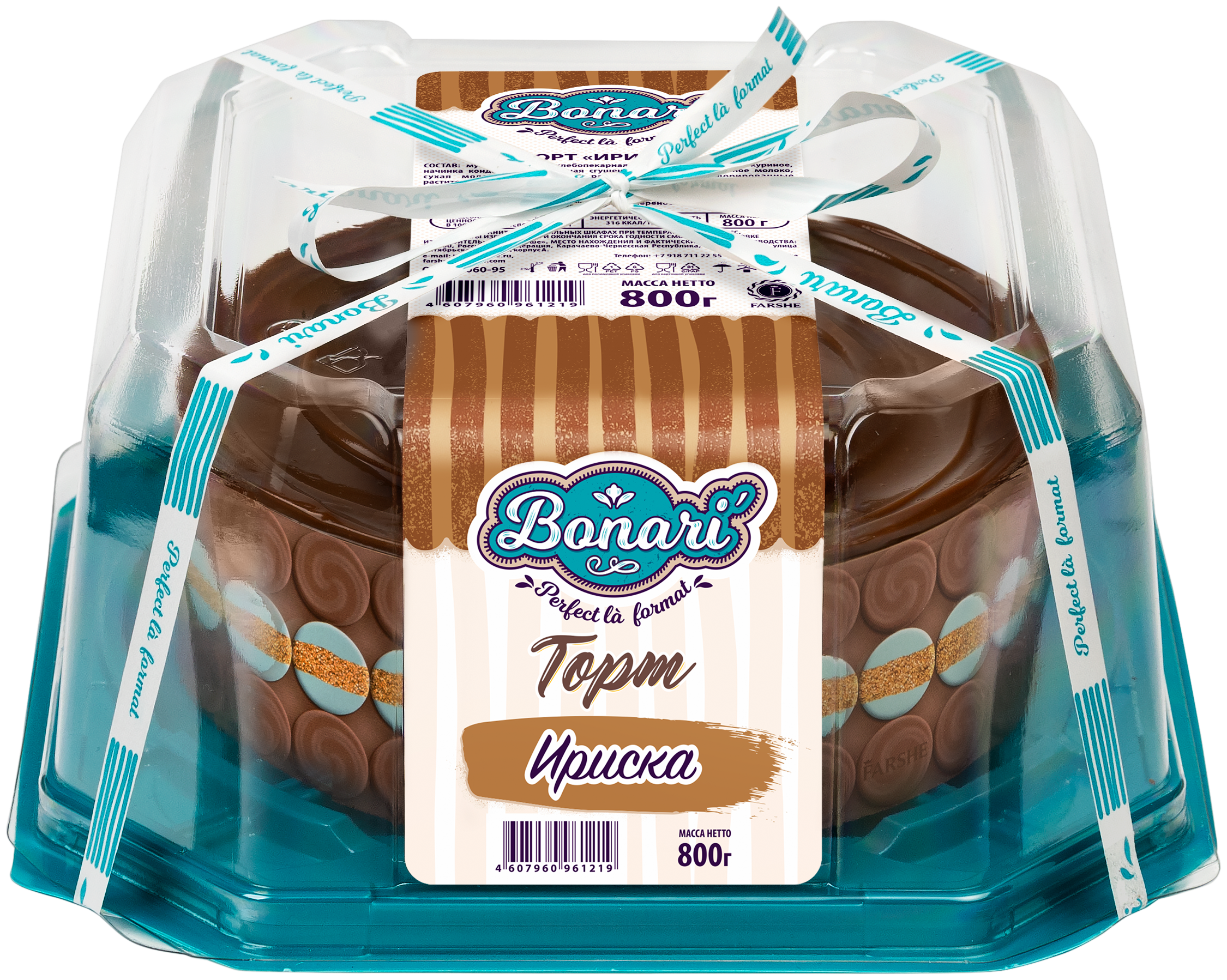 

Торт Farshe Ириска бисквитный 800 г