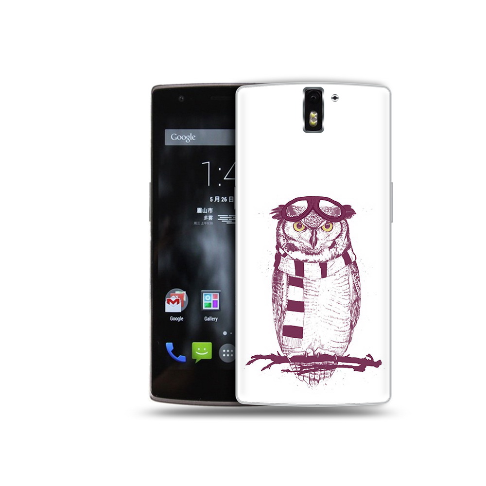 

Чехол MyPads Tocco для OnePlus One сова-летчик, Прозрачный, Tocco