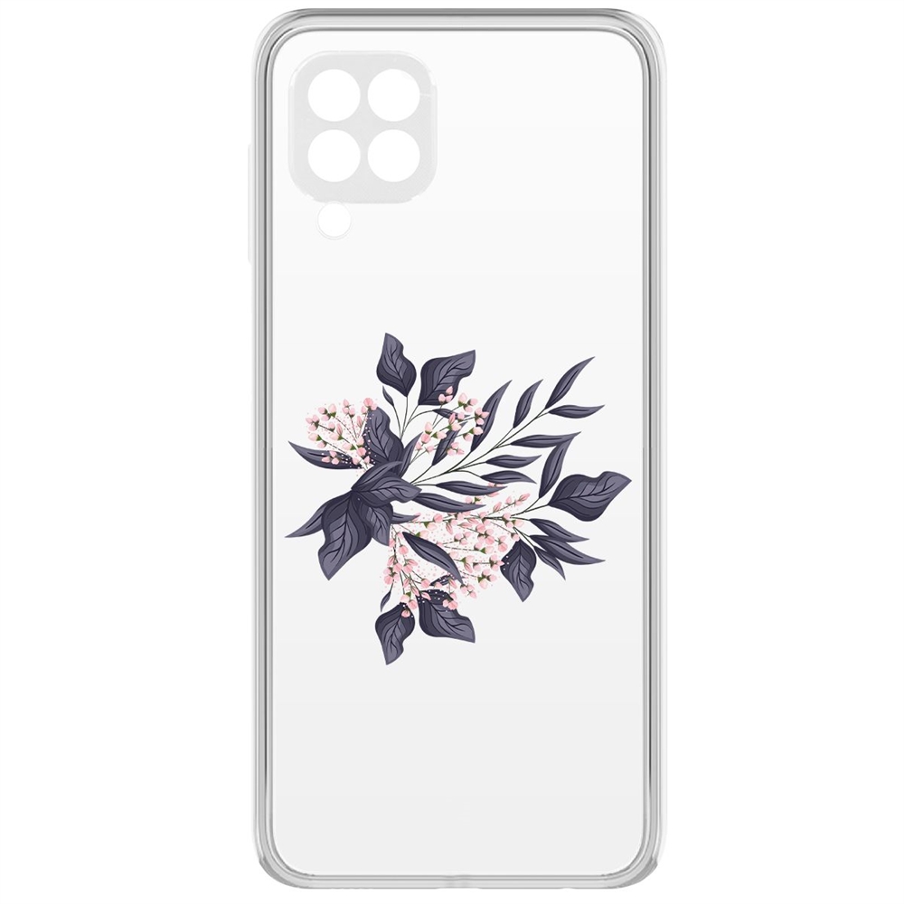 

Чехол-накладка Krutoff Clear Case Розовые бутоны для Samsung Galaxy M32 (M325)